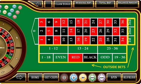  roulette outside bets
